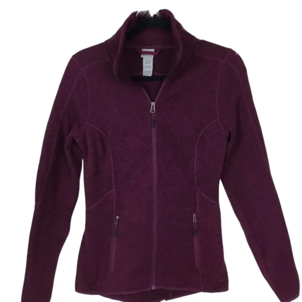 Champion Women's Small Zip up Athletic Sport Jacket 100% Polyester